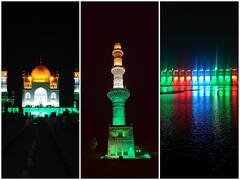 Independence Day 2023 : बीबी का मकबरा, देवगिरी चांदमिनारासह जायकवाडी धरणावर तिरंग्याची रोषणाई, पाहा फोटो