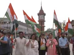 WATCH: People Wave Indian Flag At Lal Chowk In Srinagar On Independence Day