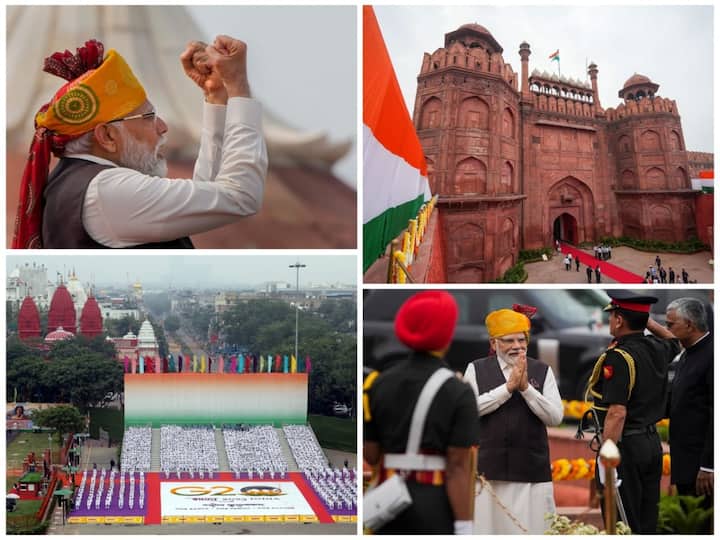 Amidst the awe-inspiring backdrop of the historic Red Fort, the resplendent aura of India's Independence Day celebrations took center stage as PM Modi led the nation's commemoration.