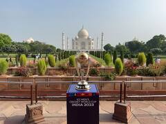 50 Days To Go: Pictures Of ODI World Cup Trophy Against The Backdrop Of Taj Mahal Go Viral
