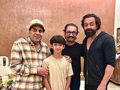 आमिर खान और उनके बेटे आजाद से मिले धर्मेंद्र,फोटोज शेयर कर बोले- 'बहुत ही प्यारी मुलाकात'