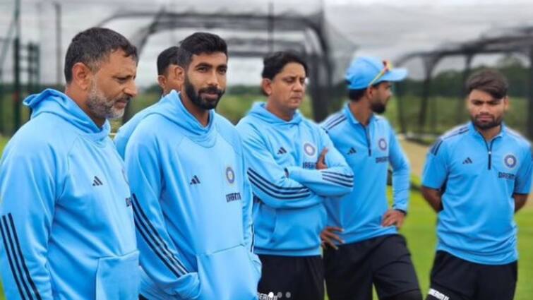 Jasprit Bumrah Practice Session Bouncer Yorker Bowling to Teammates IND vs IRE T20 Viral Video - Watch Jasprit Bumrah: অধিনায়ক হয়ে দলে ফিরেই নেটে স্বমহিমায় বোলিং শুরু বুমরার