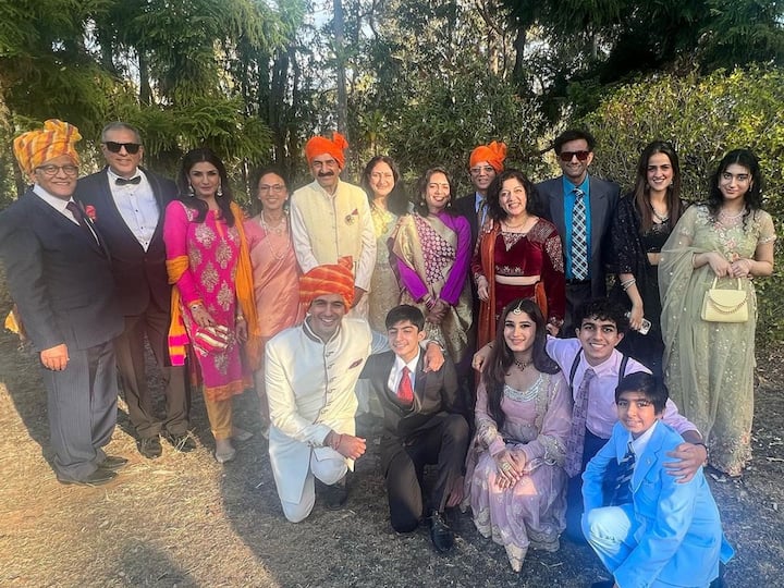 Raveena Tandon is abroad attending a family member's wedding. Raveena shared the family photo dump on social media; see pics.