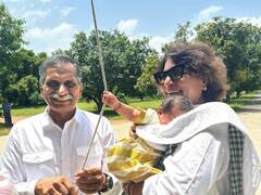 स्वतंत्रता दिवस पर दिखी राम चरण की बेटी की पहली झलक, Klin Kaara ने नाना-नानी के साथ फहराया तिरंगा, देखें तस्वीरें