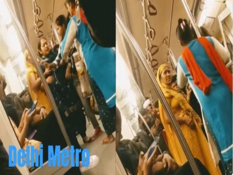 Women Fight For Space To Stand In Delhi Metro, Video Goes Viral. WATCH Women Fight For Space To Stand In Delhi Metro, Video Goes Viral. WATCH