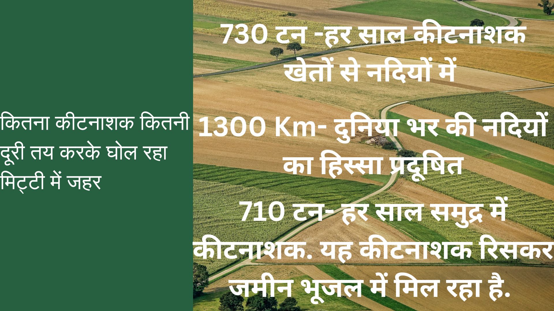 घर-घर बीमारी पहुंचा रहे खेती में इस्तेमाल होने वाले कीटनाशक, मिट्टी, हवा और पानी में घुल रहा है जहर