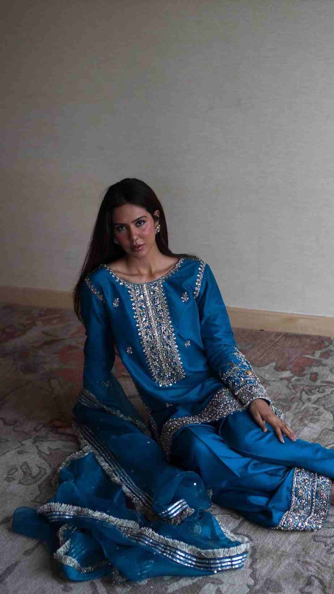 Sonam Bajwa Gives Major Ethnic Look Inspiration In Blue Suit