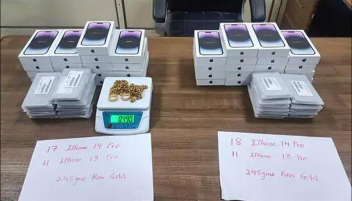 57 iPhones and 490 grams of Gold recovered from 2 youths from Dubai at Amritsar airport ਅੰਮ੍ਰਿਤਸਰ ਹਵਾਈ ਅੱਡੇ ‘ਤੇ ਦੁਬਈ ਤੋਂ ਆਏ 2 ਨੌਜਵਾਨਾਂ ਕੋਲੋਂ 57 iPhone ਅਤੇ 490 ਗ੍ਰਾਮ ਸੋਨਾ ਬਰਾਮਦ