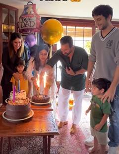 Inside Saif Ali Khan's Birthday Celebration With Kareena, Sara, Ibrahim, Taimur And Jeh - See Pics