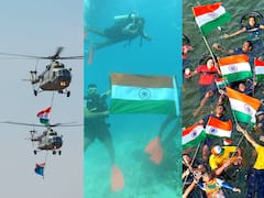 Independence Day 2023 :  खोल समुद्रात ते उंच आकाशात तिरंगा!, जेथे जातो तेथे तू माझा संगती!