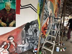 షారుఖ్ ఇంటి ముందు 'జవాన్' వాల్ ఆర్ట్ క్రియేట్ చేసిన కింగ్ ఖాన్ ఫ్యాన్!