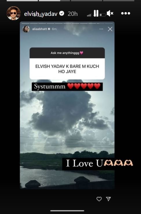Alia Bhatt’s Response When Asked About Elvish Yadav Prompts The Bigg Boss OTT 2 Winner To Say ‘I Love You’
