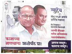 Amid Row Over 'Central Cabinet Berth Offer', Ajit Faction Puts Up Banners With Sharad Pawar's Image