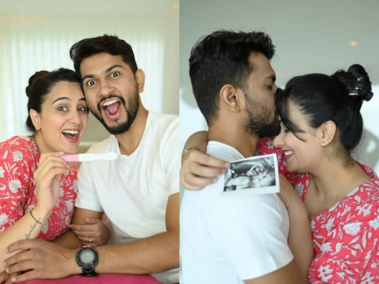 Sai Lokur announces her pregnancy share photo on instagram Sai Lokur: कुणीतरी येणार येणार गं! सई लोकूर होणार आई, पतीसोबतचे फोटो शेअर करुन दिली गुडन्यूज