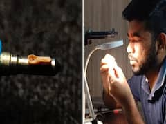 Indian Artist Sets Guinness World Record For Smallest Spoon Made Of Wood