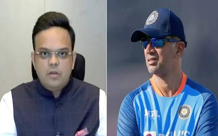 Bcci secretary jay shah 2 hour secret meeting with head coach Rahul dravid ahead of asia cup 2023 odi world cup Secret meeting:જય શાહે રાહુલ દ્વવિડ સાથે કરી સિક્રેટ 2 કલાકની મિટીંગ, જાણો શું છે સમગ્ર મામલો