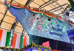 Vindhyagiri: 'विंध्यगिरी' युद्धनौकेचे राष्ट्रपती द्रौपदी मुर्मू यांच्या हस्ते जलावतरण, हुगळी नदीच्या किनारी जलावतरण संपन्न