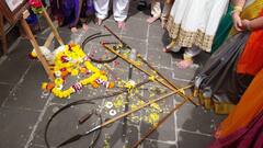 Pune News : श्रीमंत बाजीराव पेशवा यांच्या 323 व्या जयंतीनिमित्त जल्लोषात मिरवणूक