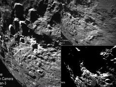 జాబిల్లి ఫొటోలు తీసిన విక్రం ల్యాండర్, షేర్ చేసిన ఇస్రో