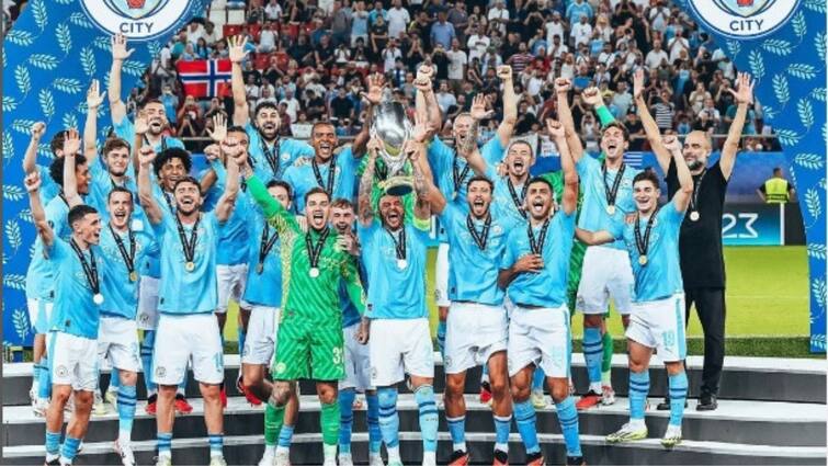 Manchester City wins UEFA Super Cup in penalties Manchester City: সেভিয়াকে হারিয়ে উয়েফা সুপার কাপ চ্যাম্পিয়ন ম্যাঞ্চেস্টার সিটি