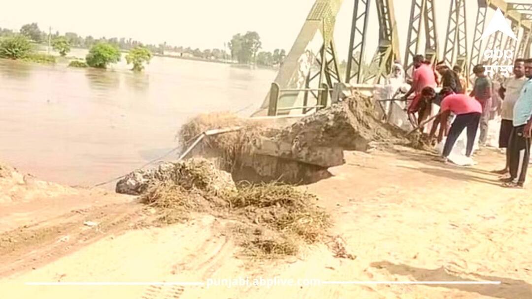 Punjab Flood: ਫਿਰੋਜ਼ਪੁਰ 'ਚ ਹੜ੍ਹ ਦਾ ਵਧਿਆ ਖ਼ਤਰਾ, ਫ਼ੌਜ ਨੇ ਸੰਭਾਲਿਆ ਮੋਰਚਾ, ਹੁਸੈਨੀਵਾਲਾ ਦੇ ਨਾਲ ਲੱਗਦੇ ਪੁਲ਼ ਨੂੰ ਨੁਕਸਾਨ Increased risk of flooding in Ferozepur the army took control of the front the bridge adjacent to Hussainiwala was damaged Punjab Flood: ਫਿਰੋਜ਼ਪੁਰ 'ਚ ਹੜ੍ਹ ਦਾ ਵਧਿਆ ਖ਼ਤਰਾ, ਫ਼ੌਜ ਨੇ ਸੰਭਾਲਿਆ ਮੋਰਚਾ, ਹੁਸੈਨੀਵਾਲਾ ਦੇ ਨਾਲ ਲੱਗਦੇ ਪੁਲ਼ ਨੂੰ ਨੁਕਸਾਨ