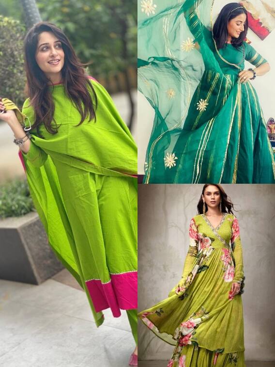 हरियाली तीज पर इन एक्ट्रेसेस जैसे ग्रीन सूट पहन बनें महफिल की जान