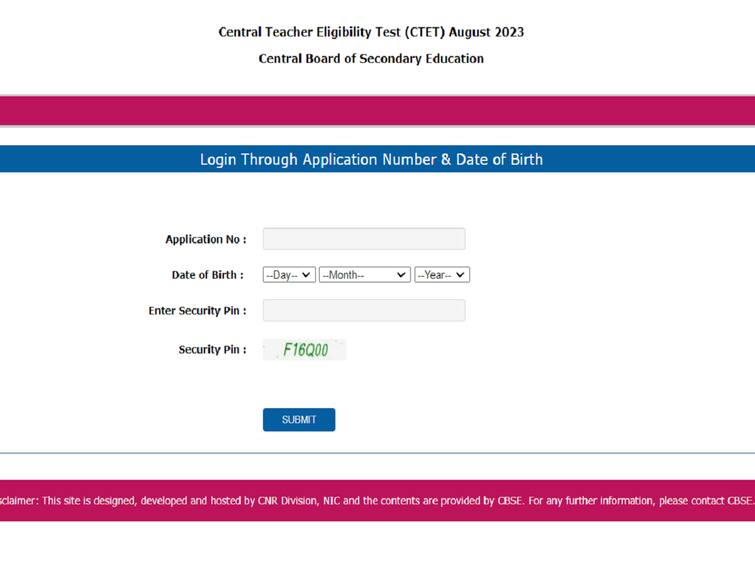CTET Admit Card 2023 Released On ctet.nic.in, Download Link Here CTET Admit Card 2023 Released On ctet.nic.in, Download Link Here