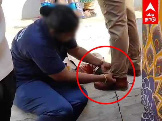 Shoe lace issue : சுதந்திர தினத்தில் அடிமைத்தனம்? ஷூ லேஸ் கட்டிவிட்ட ஏட்டம்மா!சர்ச்சையில் இன்ஸ்பெக்டர்