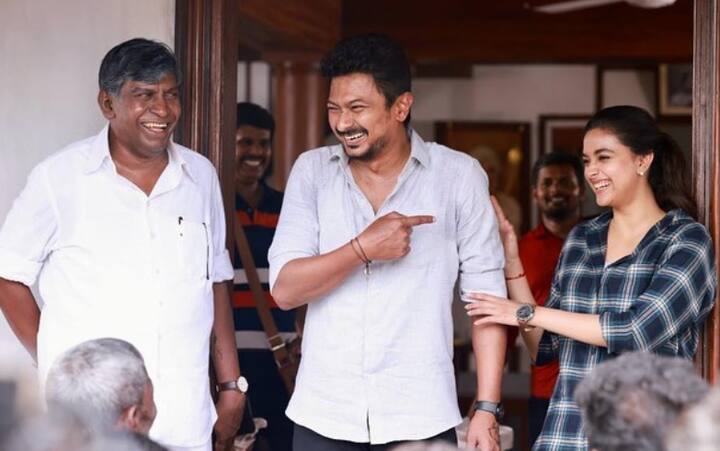 உதயநிதி, வடிவேலு, கீர்த்தி சுரேஷ், ஃபஹத் ஃபாசில், உதயநிதி ஸ்டாலின் நடிப்பில் இயக்குநர் மாரி செல்வராஜ் இயக்கி கடந்த ஜூன் மாதம் வெளிவந்த படம் மாமன்னன்.