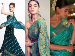 Hariyali Teej 2023: कृति सेनन की शिफॉन तो Alia Bhatt की बनारसी साड़ी, तीज पर इन एक्ट्रेसेस की ग्रीन साड़ियों से इंस्पिरेशनल लेकर पाएं तारीफ