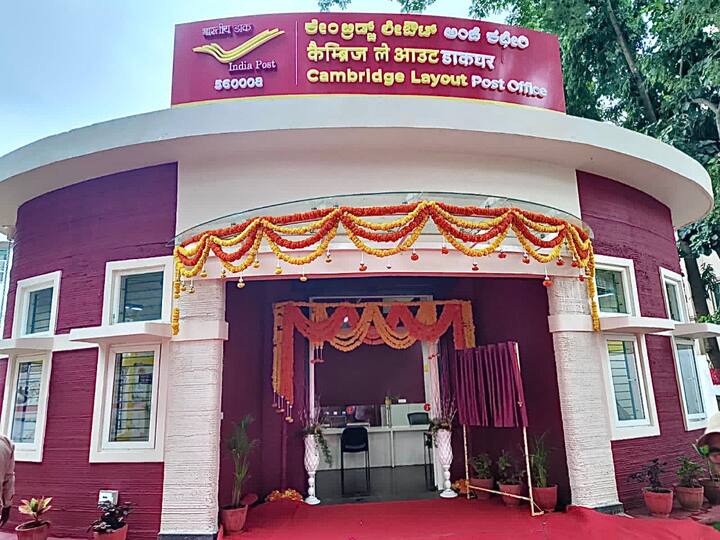 Speaking on the 3D-printed post office, PM Narendra Modi said it was a 'testament to our nation's innovation and progress and also embodies the spirit of a self-reliant India'. (Source: ANI)