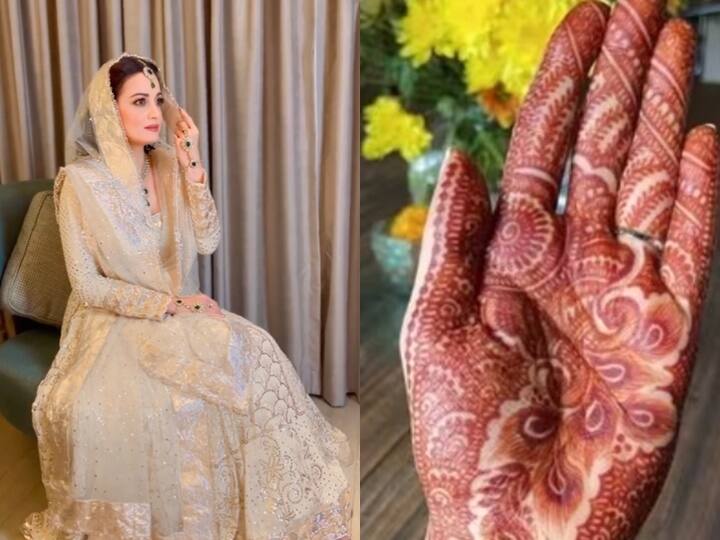 दीया मिर्जा की मोर पंख वाली ये खूबसूरत मेहंदी भी हाथों में कमाल लगेगी, इससे भी इंस्पिरेशन ली जा सकती है.