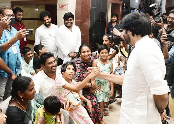 Pawan Kalyan With Disabled kids |దివ్యాంగులైన పిల్లలతో సరదాగా మాట్లాడిన పవన్ కల్యాణ్ | ABP Desam