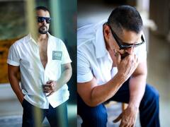 Vikram New Look : ஷார்ட் ஹேர்... கூலிங் கிளாஸ்..புது கெட்டப்பில் ஸ்டைல் காட்டும் விக்ரம்!