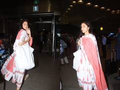 Anushka sharma: ਏਅਰਪੋਰਟ 'ਤੇ ਬਹੁਤ ਹੀ ਸਿੰਪਲ ਲੁੱਕ 'ਚ ਨਜ਼ਰ ਆਈ ਅਨੁਸ਼ਕਾ ਸ਼ਰਮਾ, ਪੈਪਰਾਜ਼ੀ ਨੂੰ ਇਦਾਂ ਦਿੱਤੇ ਪੋਜ਼, ਵੇਖੋ ਤਸਵੀਰਾਂ