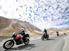 Rahul Gandhi On Ladakh Visit Rides Bike To Pangong Lake To Mark Rajiv Gandhi Birth Anniversary. See PICS