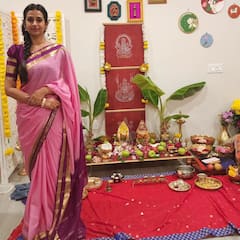 Laya Gorty: నటి లయ ఇంట్లో శ్రావణ శుక్రవారం వేడుకలు- బంధుమిత్రులతో పూజలు