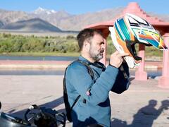Rahul Gandhi Ladakh : ஏகே பாணியில் லடாக்கிற்கு பைக் ட்ரிப் சென்ற ராகுல் காந்தி!