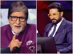 'कौन बनेगा करोड़पति 15' में अमिताभ बच्चन बने 'शराबी', पिता की हरकत देख 'घूमर' एक्टर अभिषेक बच्चन भी हुए हैरान
