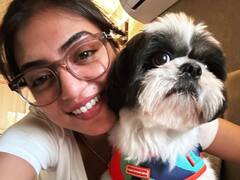 Nazriya with Pet : செல்லப்பிராணியுடன் போட்டோ எடுத்துக்கொண்ட நஸ்ரியா!
