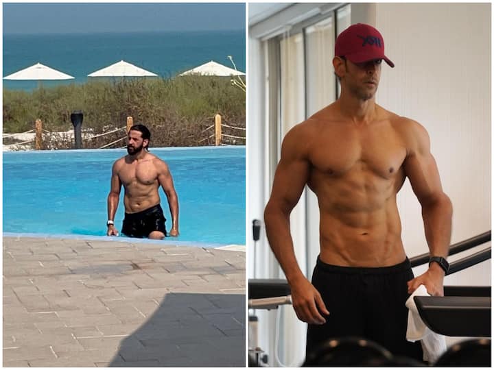 Hrithik Roshan Shares Shirtless Pics Flaunting Washboard Abs, Saba Azad Comments 'Eat More Cheese Pls' Hrithik Roshan Shares Shirtless Pics Flaunting Washboard Abs, Saba Azad Comments 'Eat More Cheese Pls'