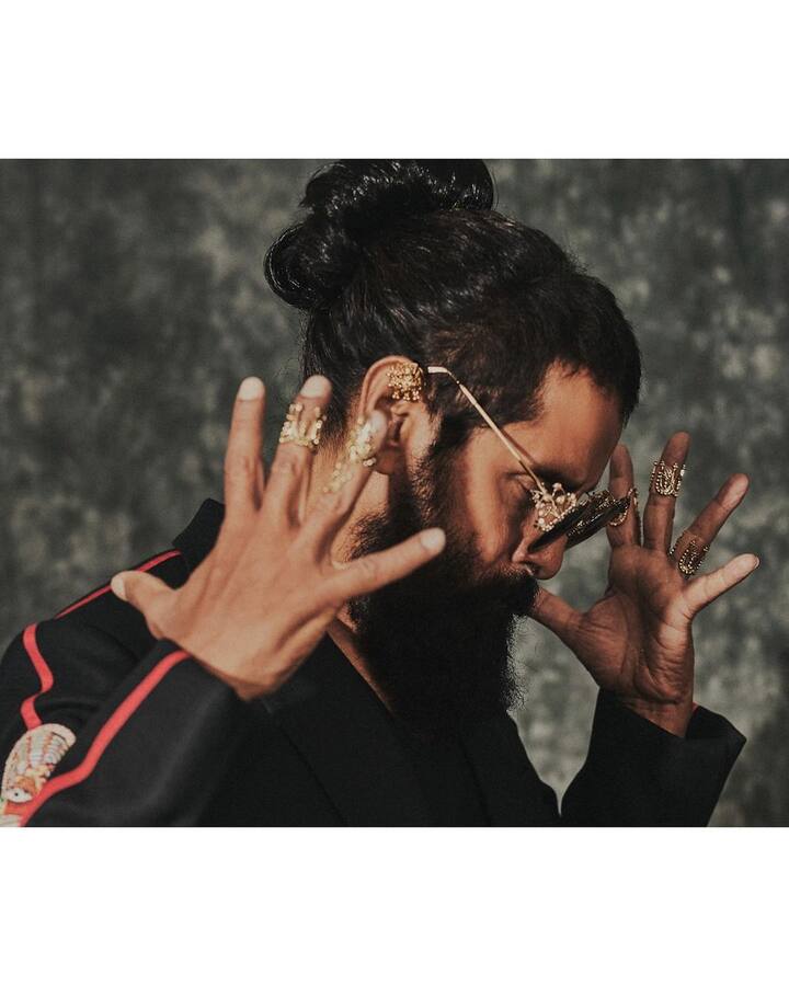 In both the period films, VIkram sported a long hair and beard look