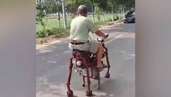 Viral Video: ਕਬਾੜ ਤੋਂ ਇੱਕ ਵਿਅਕਤੀ ਨੇ ਬਣਾਇਆ 6 ਪਹੀਆ ਵਾਹਨ, ਜੁਗਾੜ ਦੇਖ ਕੇ ਕੁਝ ਹੋਏ ਹੈਰਾਨ ਤੇ ਕੁਝ ਨੇ ਕਿਹਾ- ਇਹ ਆਧੁਨਿਕ ਗਧਾ...