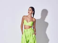 Ananya Panday Dons Green Co-ord Set And Professes Her Love For Neon Colours