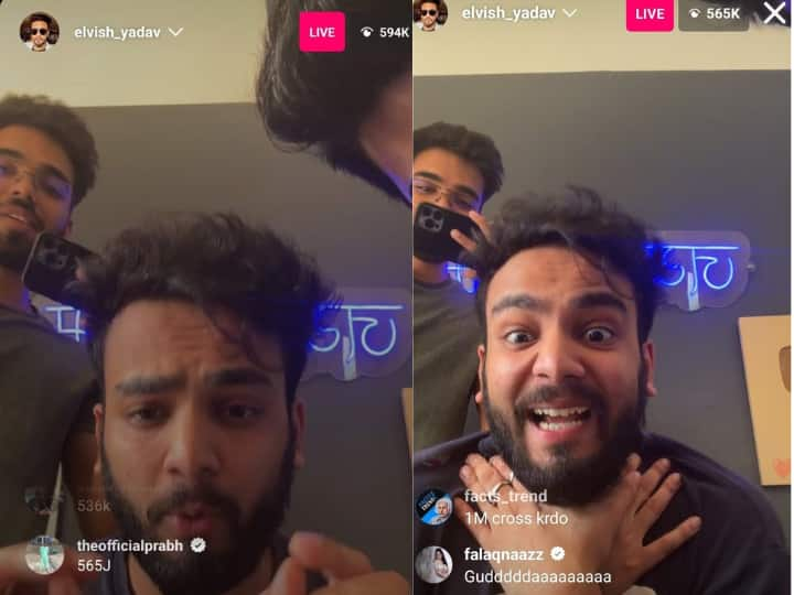 Bigg Boss OTT 2 winner Elvish Yadav gets record viewership in Instagram live get no 1 position in India and 10th in world Bigg Boss OTT 2 जीतने वाले Elvish Yadav ने रचा इतिहास, इंस्टाग्राम लाइव शुरू करते ही जुड़े 5 मिलियन से ज्यादा लोग  