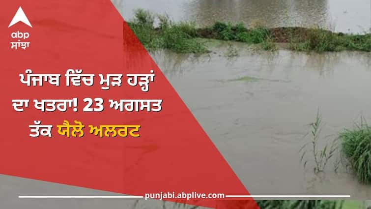 Weather Report: Risk of floods again in Punjab! Yellow Alert till August 23 Weather Report: ਪੰਜਾਬ ਵਿੱਚ ਮੁੜ ਹੜ੍ਹਾਂ ਦਾ ਖਤਰਾ! 23 ਅਗਸਤ ਤੱਕ ਯੈਲੋ ਅਲਰਟ 