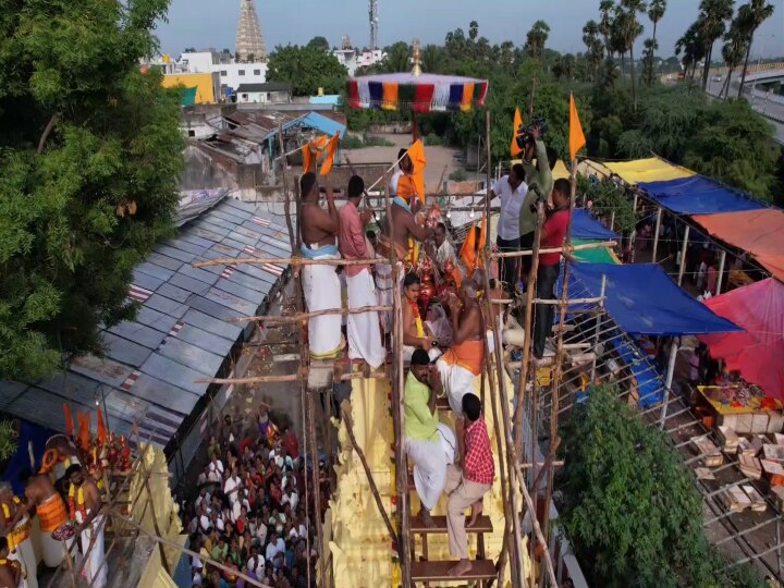 காஞ்சி பொன்னேரி அம்மன் ஆலய கும்பாபிஷேக விழாவில் குவிந்த பக்தர்கள்