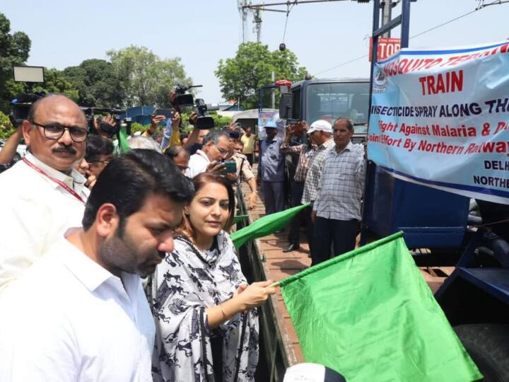 Delhi Mosquito Mayor of Municipal Corporation Shelly Oberoi Terminator train was flagged off ann Delhi: खतरनाक मच्छरों से बचाव के लिए MCD का बड़ा कदम, शैली ओबरॉय ने मॉस्किटो टर्मिनेटर ट्रेन को दिखाई हरी झंडी