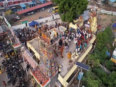 காஞ்சி பொன்னேரி அம்மன் ஆலய கும்பாபிஷேக விழாவில் குவிந்த பக்தர்கள்