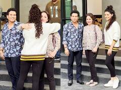 Ghoomar Screening Pics: ‘घूमर’ की स्क्रीनिंग में पत्नी के साथ पहुंचे सचिन तेंदुलकर, एक्ट्रेस सैयामी खेर ने गले लगाकर किया वेलकम